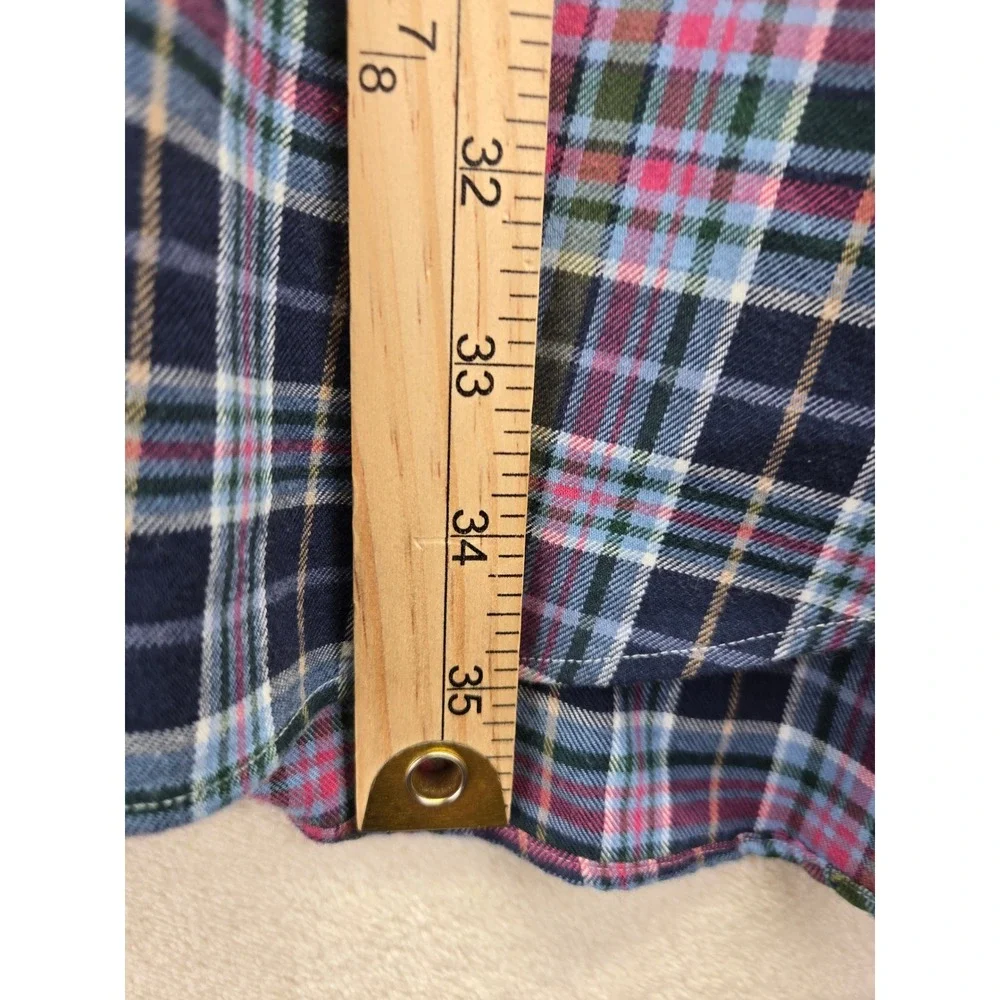 Polo Ralph Lauren Mens 2XLT Plaid Button Down Flannel Shirt Long Sleeve Tall